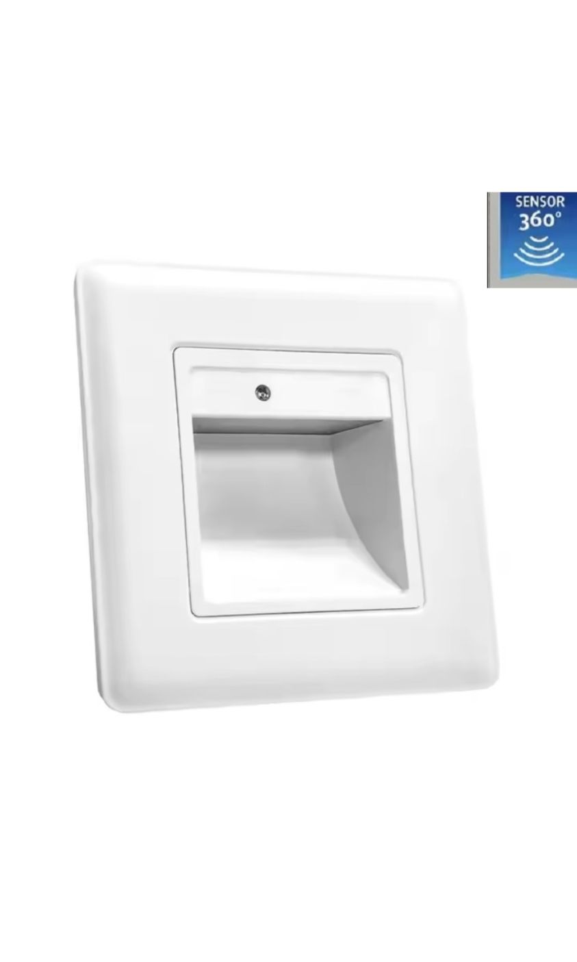 Sensor Recessed wall light 1W